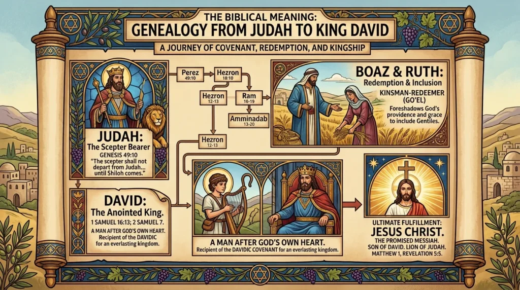 Biblical Meaning of Judah to David Genealogy in the Bible