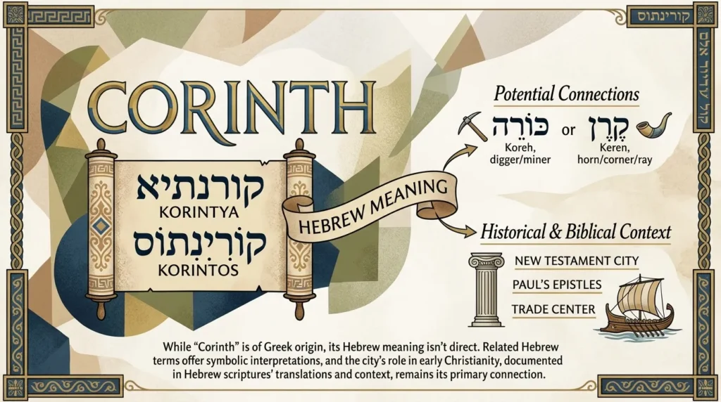 Corinth Hebrew Meaning
