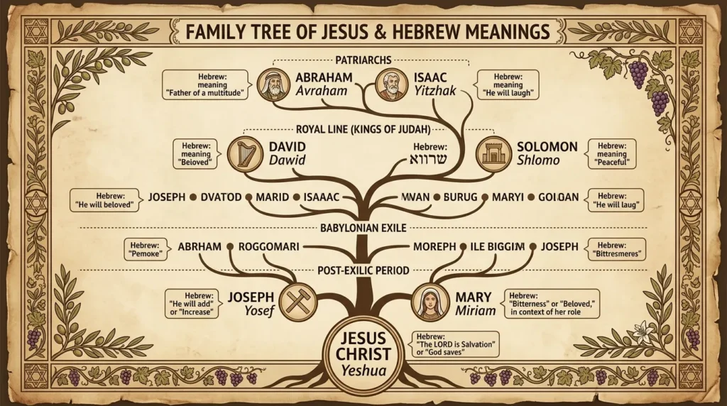 Family Tree of Jesus Hebrew Meaning