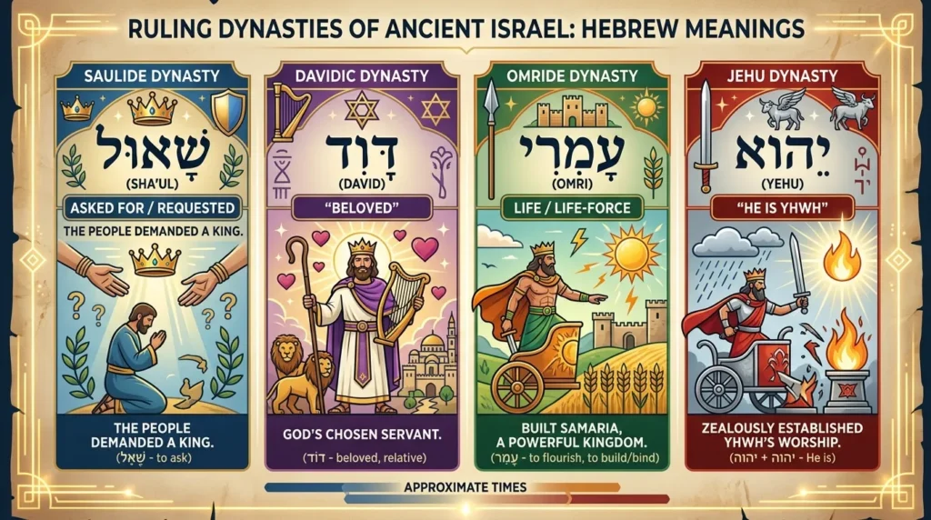 Ruling Dynasties of Israel Hebrew Meaning