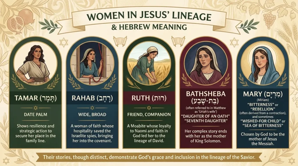 Women in Jesus’ Lineage Hebrew Meaning