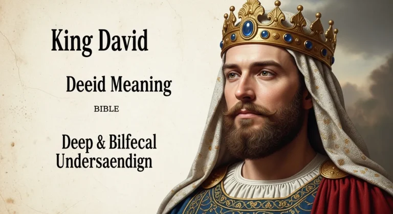 King David Meaning in the Bible