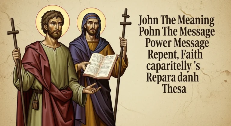 John the Baptist Meaning in the Bible