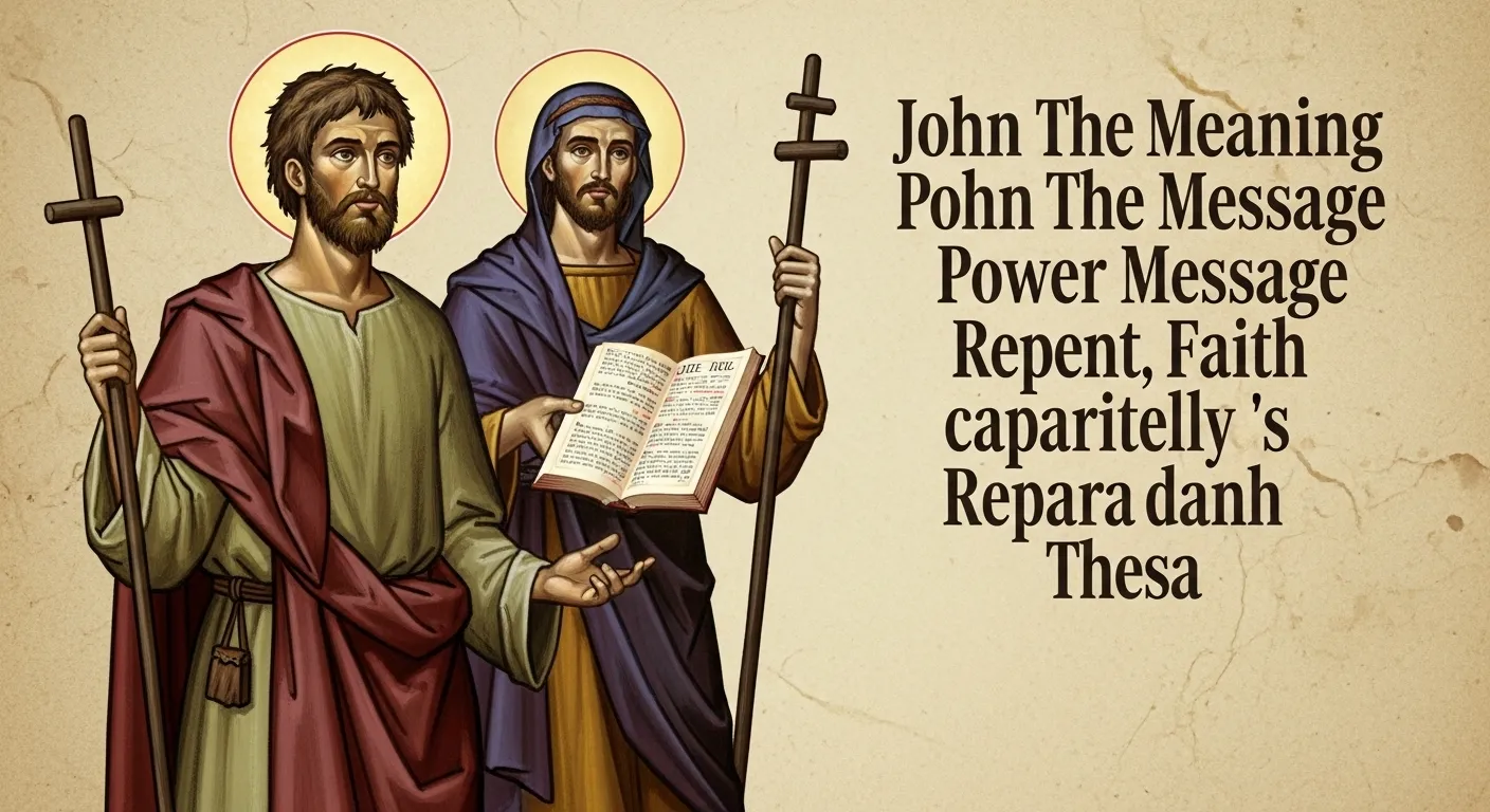 John the Baptist Meaning in the Bible