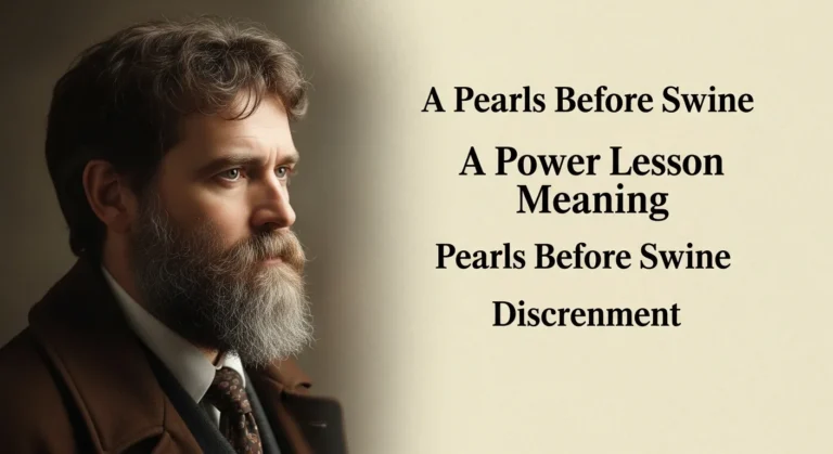 Pearls Before Swine Meaning in the Bible