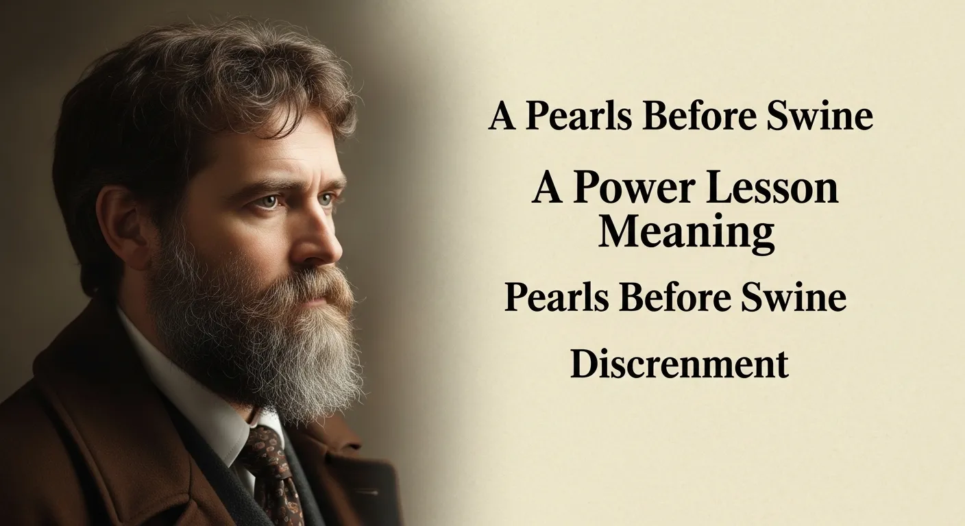 Pearls Before Swine Meaning in the Bible