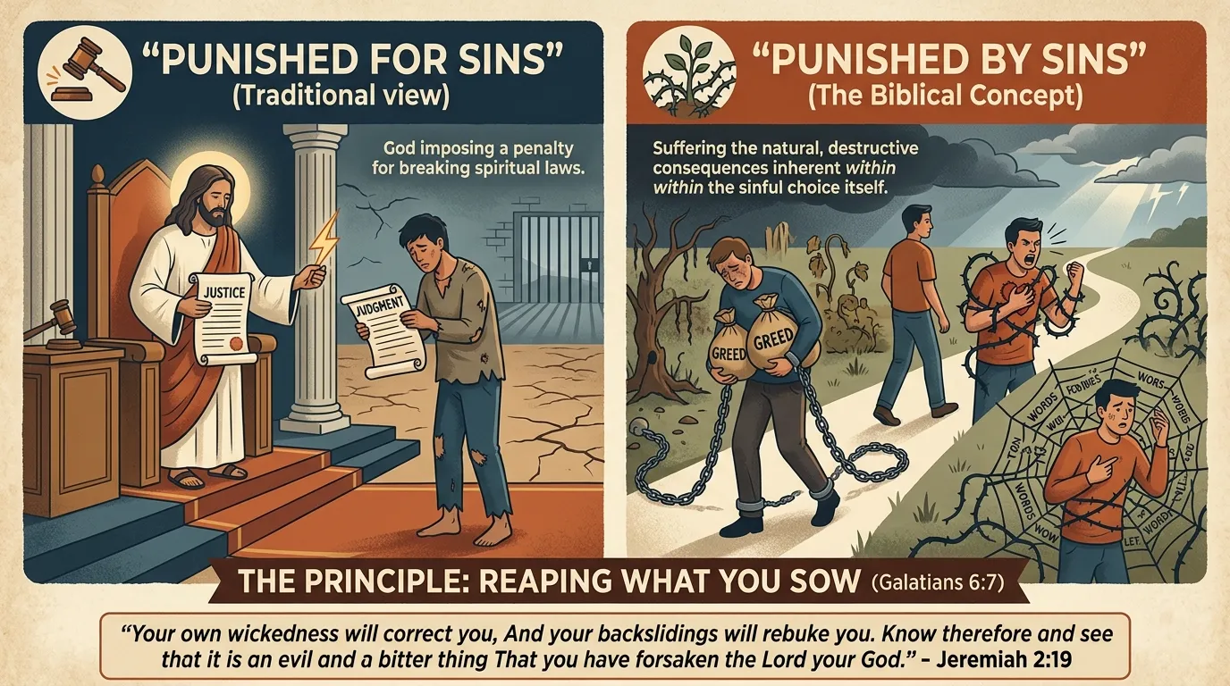 Punished by Sins Meaning in the Bible