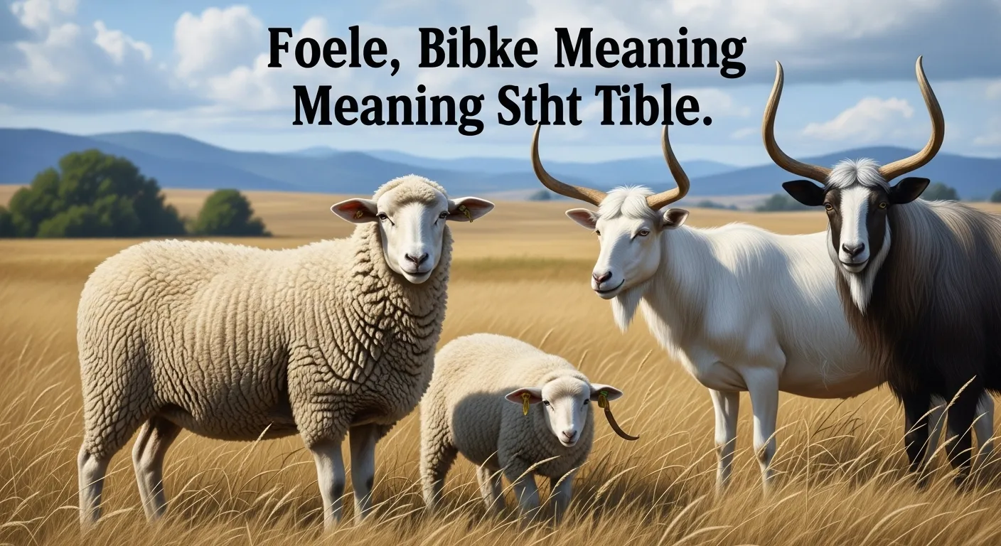 Sheep and Goats Meaning in the Bible