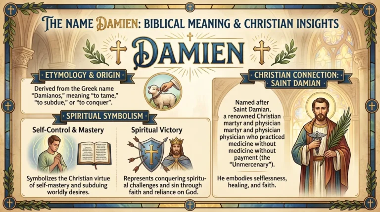 Damien Name Meaning Bible