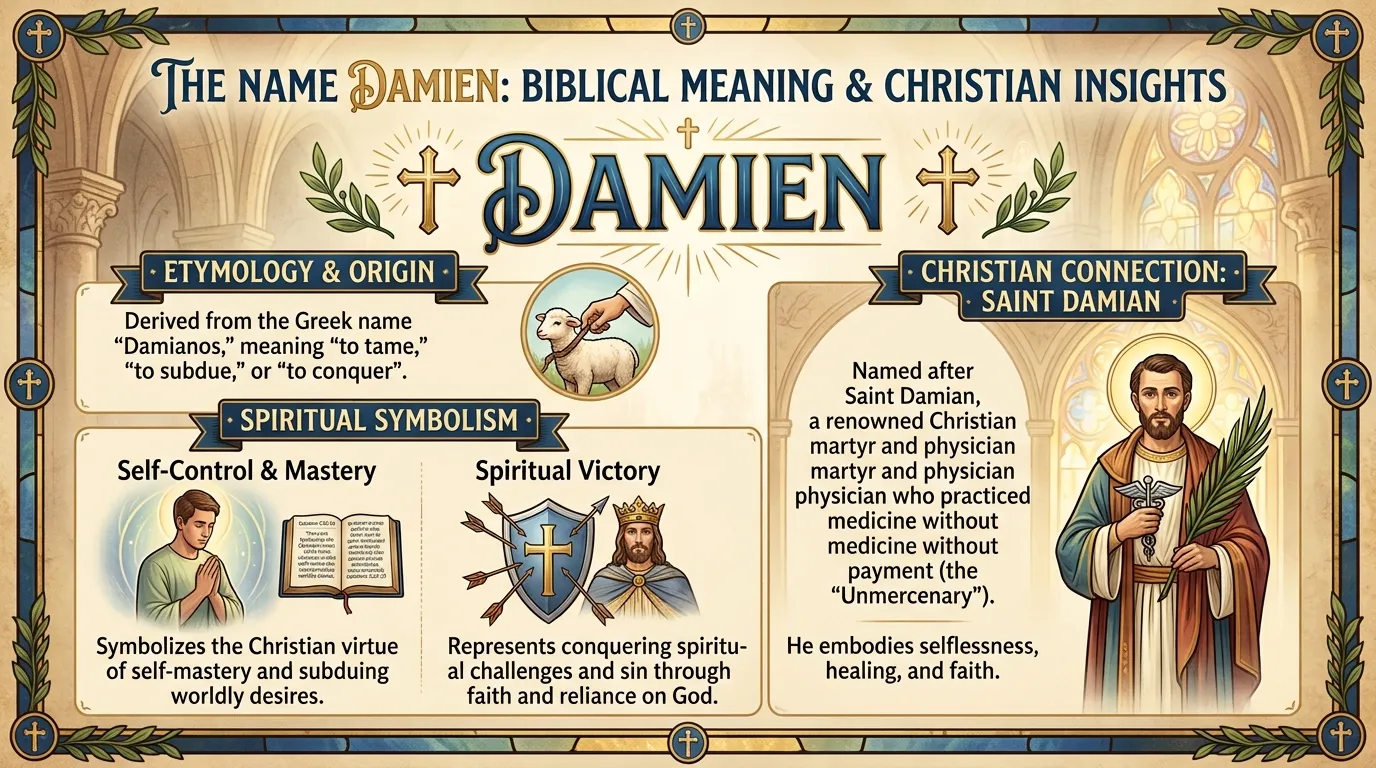 Damien Name Meaning Bible