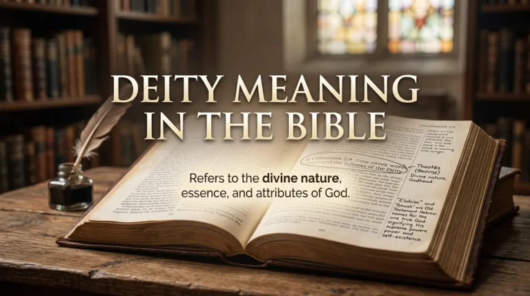Deity Meaning in Bible