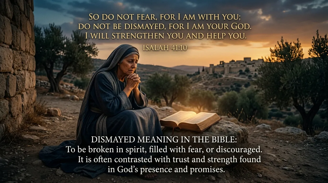 Dismayed Meaning in the Bible