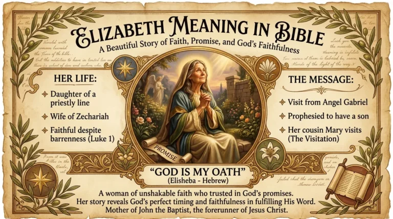 Elizabeth Meaning in Bible