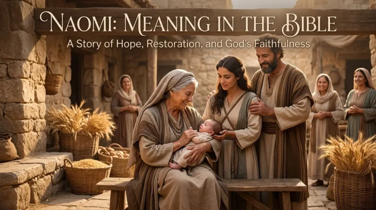 Naomi Meaning in Bible