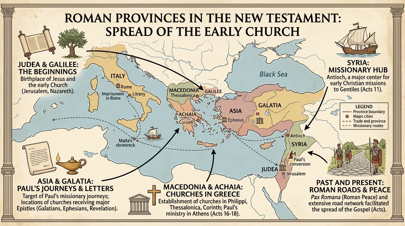 Roman Provinces in the New Testament Meaning in the Bible