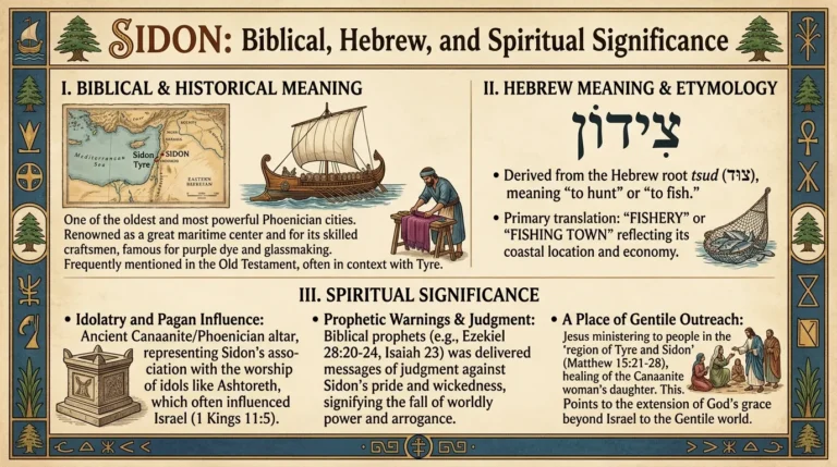 Sidon Meaning in the Bible