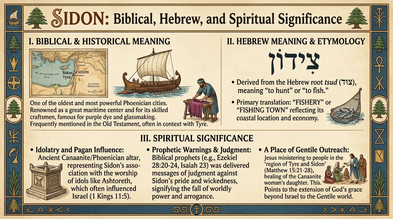 Sidon Meaning in the Bible