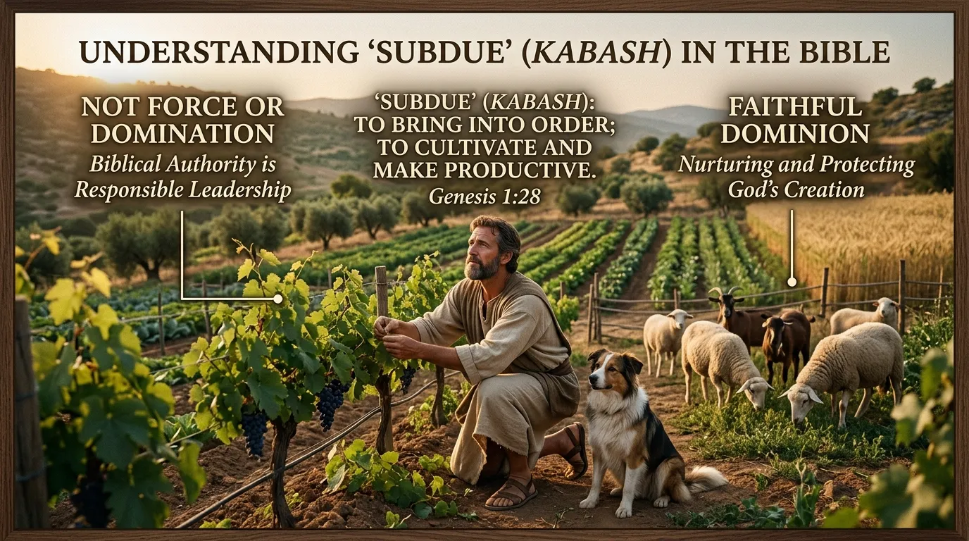 Subdue Meaning in the Bible