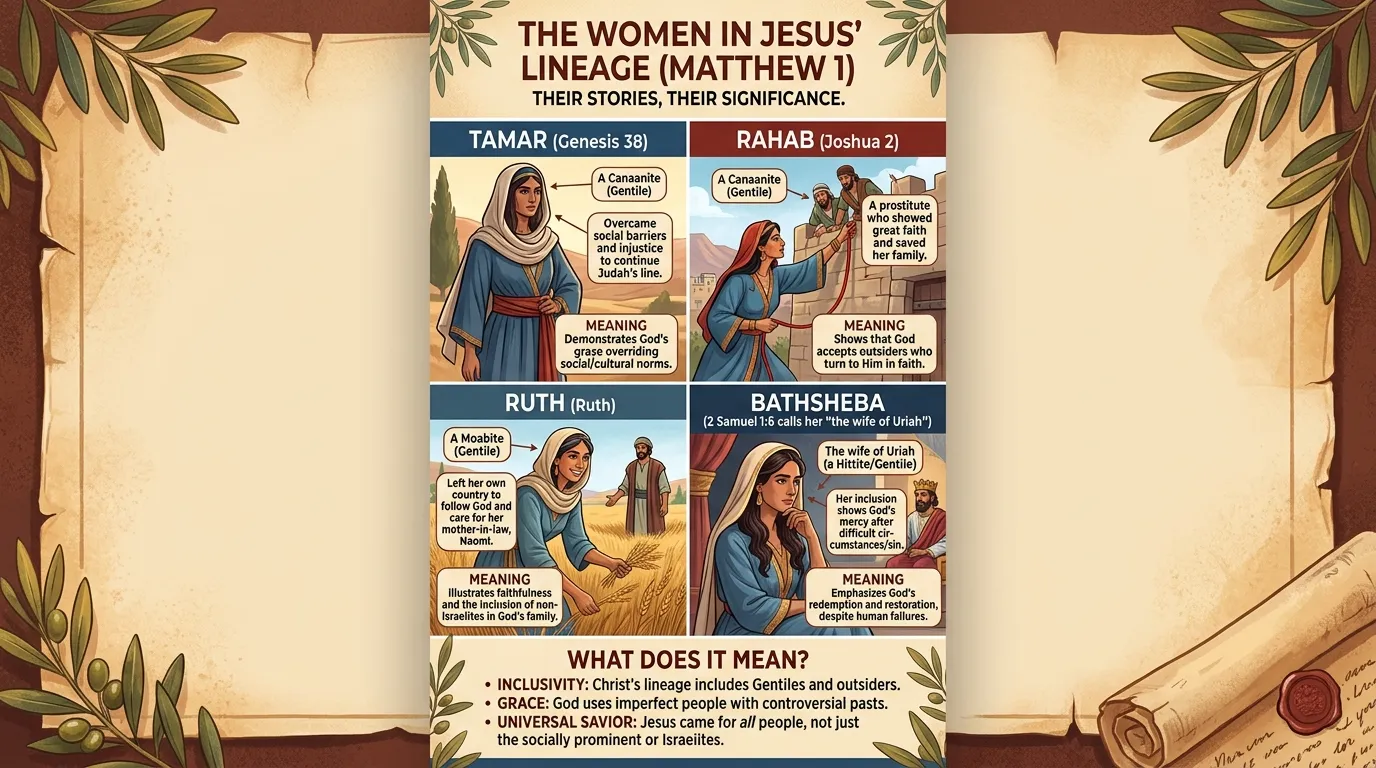 Women in Jesus’ Lineage Meaning in the Bible