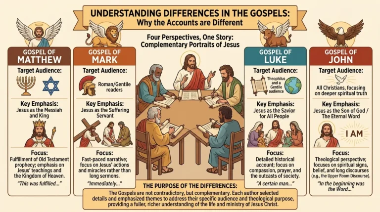 Differences in the Gospels Meaning in the Bible