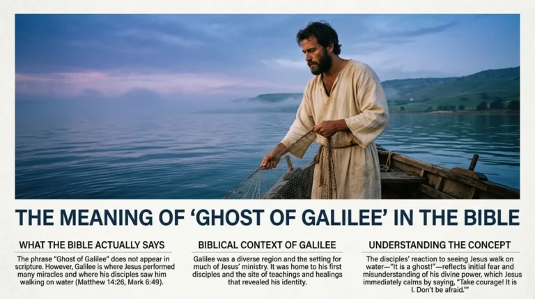 Ghost of Galilee Meaning in the Bible