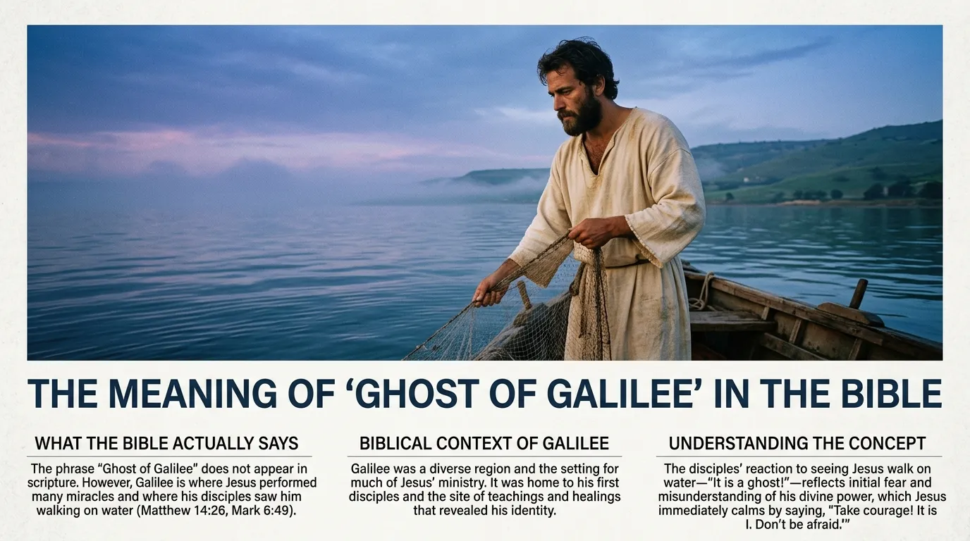 Ghost of Galilee Meaning in the Bible