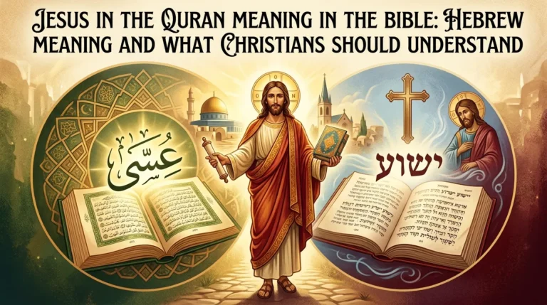 Jesus in the Quran Meaning in the Bible
