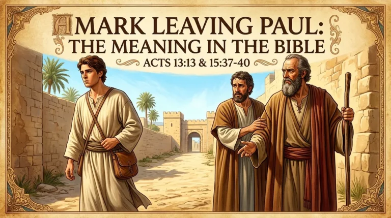 Mark Leaving Paul Meaning in the Bible