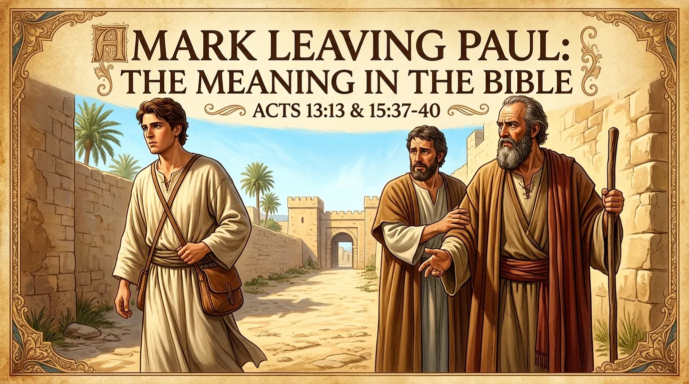 Mark Leaving Paul Meaning in the Bible
